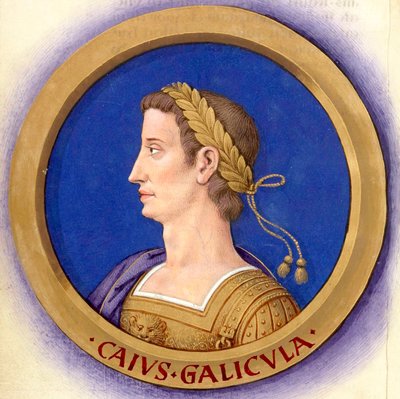 Description of the Twelve Caesars with Their Figures 4-Caligula by Jean Bourdichon